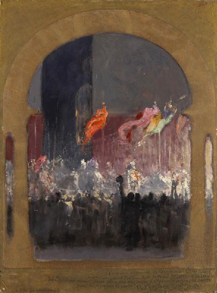 Le comte de Toulouse fait bénir ses étendards à Saint-Sernin