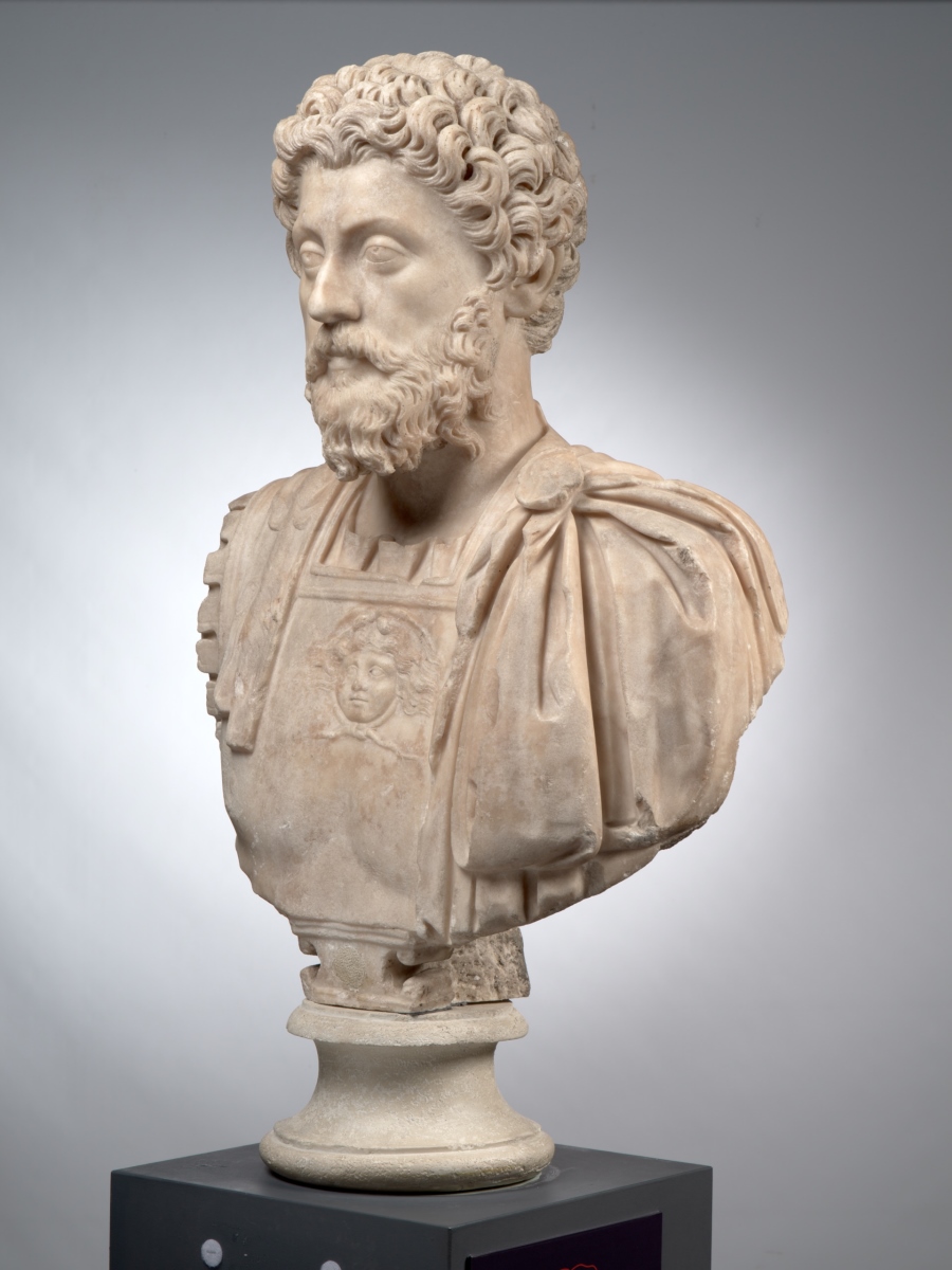 Buste cuirassé de Marc Aurèle âgé