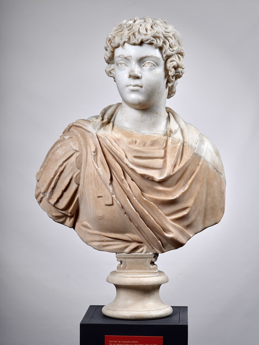 Buste cuirassé de Caracalla enfant