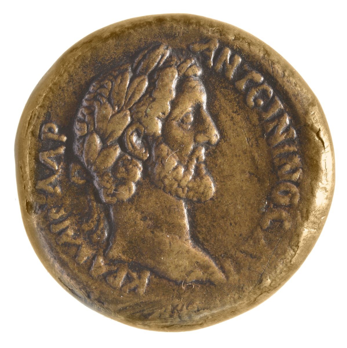 bronze ; Bronze d'Antonin le Pieux