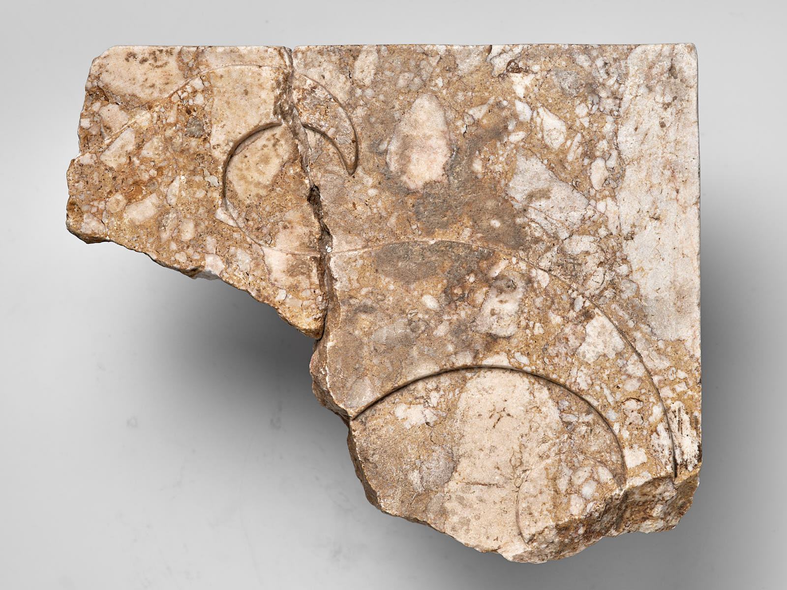 Fragment de plaque de marbre