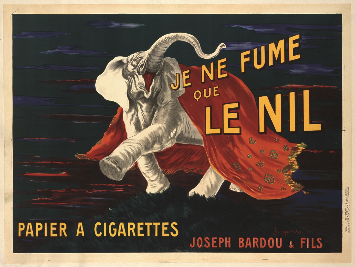 Je ne fume que le Nil. Papier à cigarettes Joseph Bardou & fils