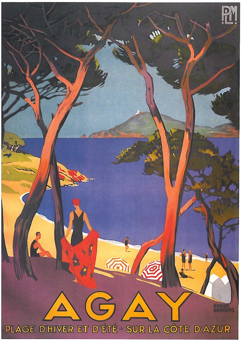 Agay. Plage d'hiver et d'été sur la Côte d'Azur