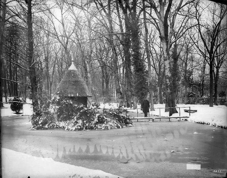 Toulouse. La neige au jardin des Plantes