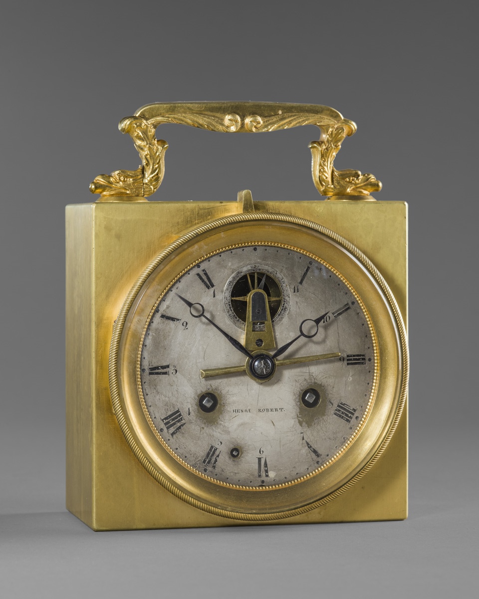 [Pendulette de voyage à compteur chronométrique d'Henri Robert]