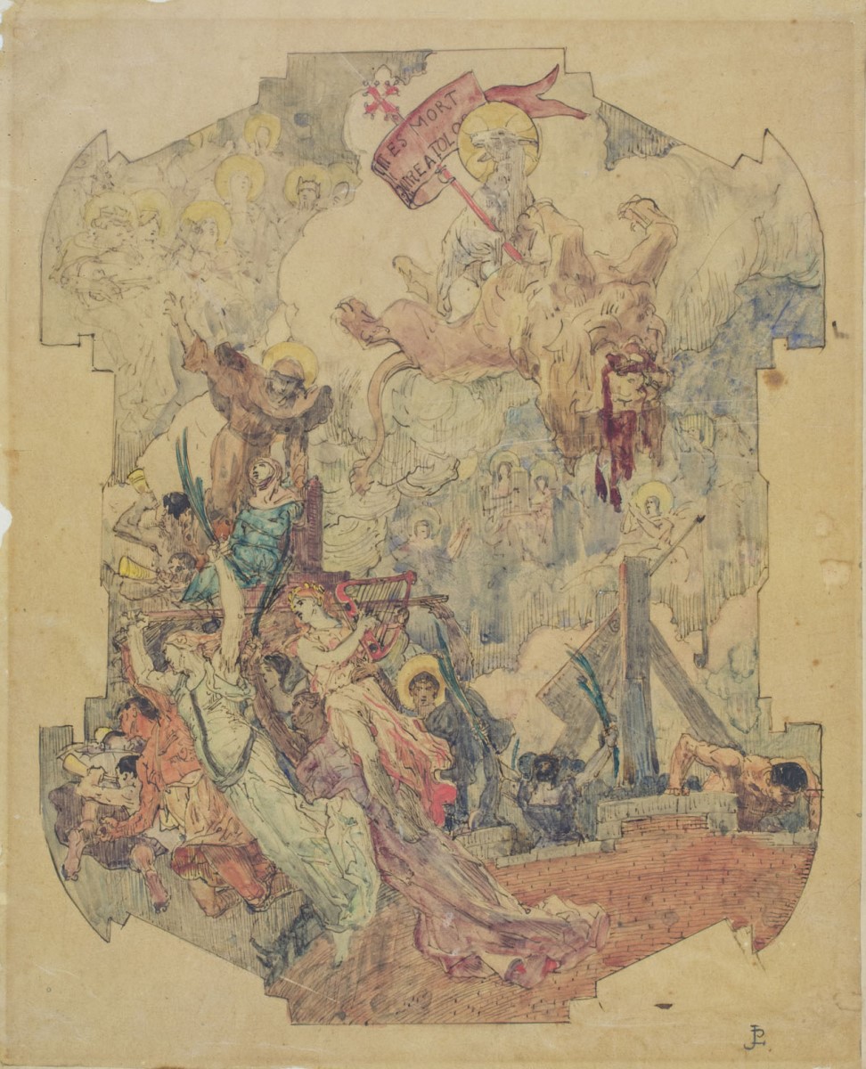 [Etude pour l'Apothéose de la femme qui a tué Montfort]