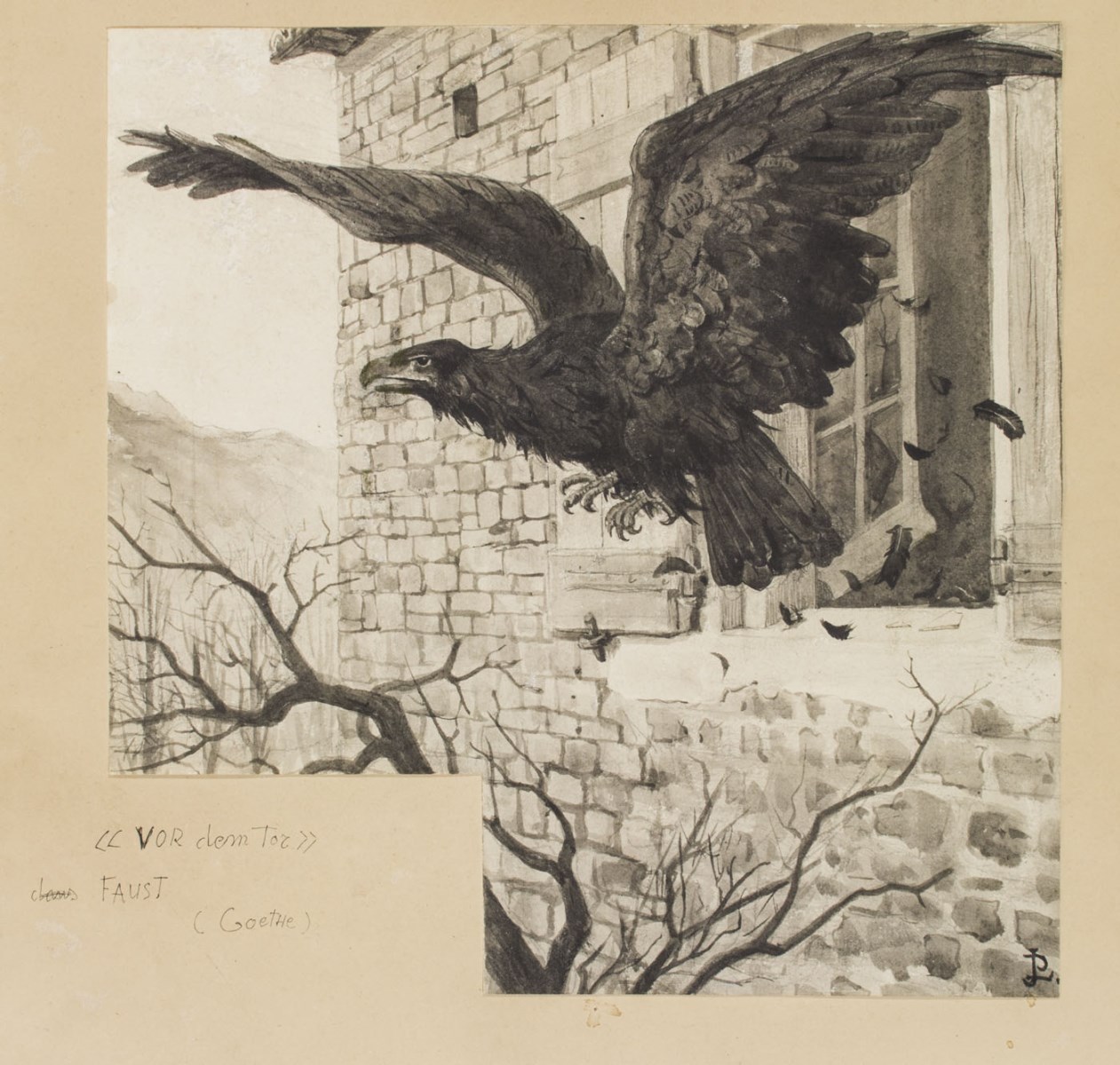 [Etude pour "Vor dem Tor"]