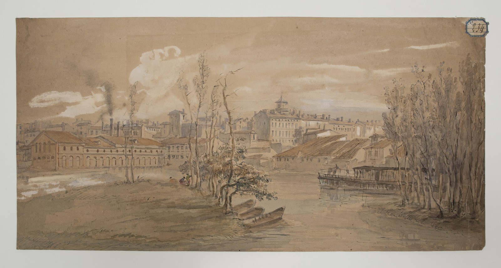 [La chaussée du quai de Tounis et le port Garaud]