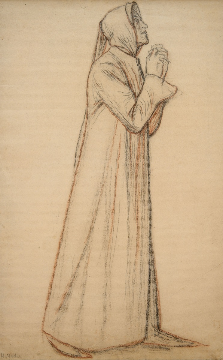 [Etude d'un troubadour pour le tableau "L'apparition de Clémence Isaure aux troubadours" salle des Illustres]