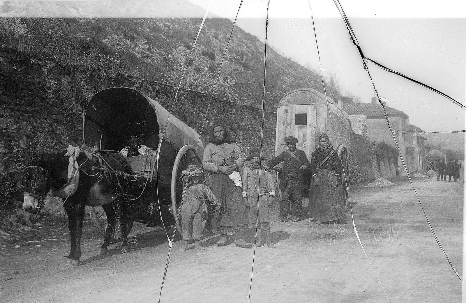 Saint-Martory. Bohémiens sur la route