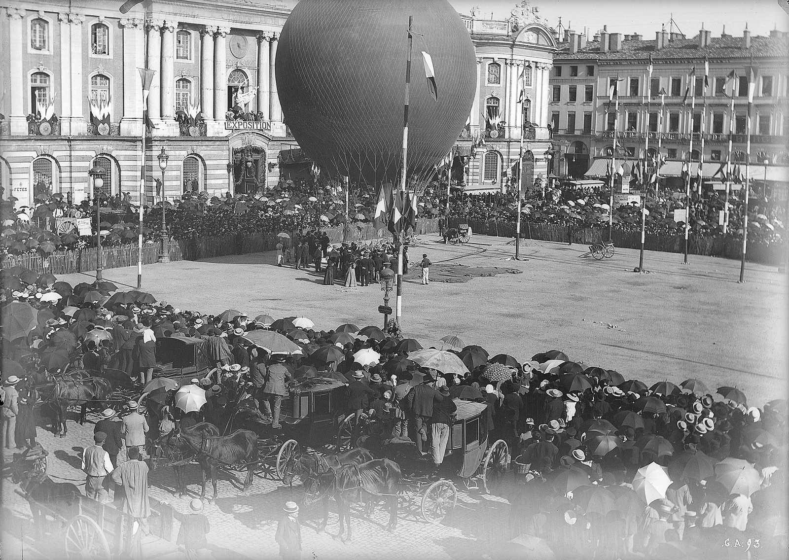 Départ d'un ballon au Capitole