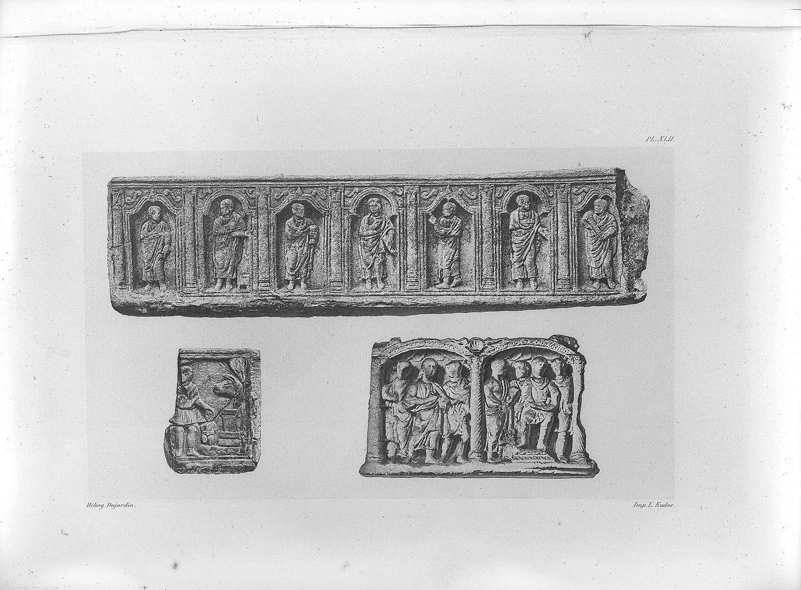 Reproduction d'un tombeau du IVe siècle provenant de l'église de Saint-Michel du Touch, aujourd'hui au cloître du musée.