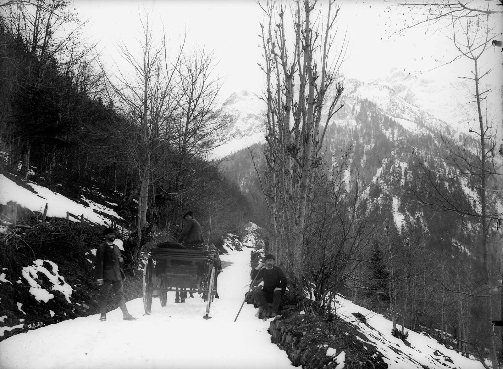 Route de l'Hospice en hiver
