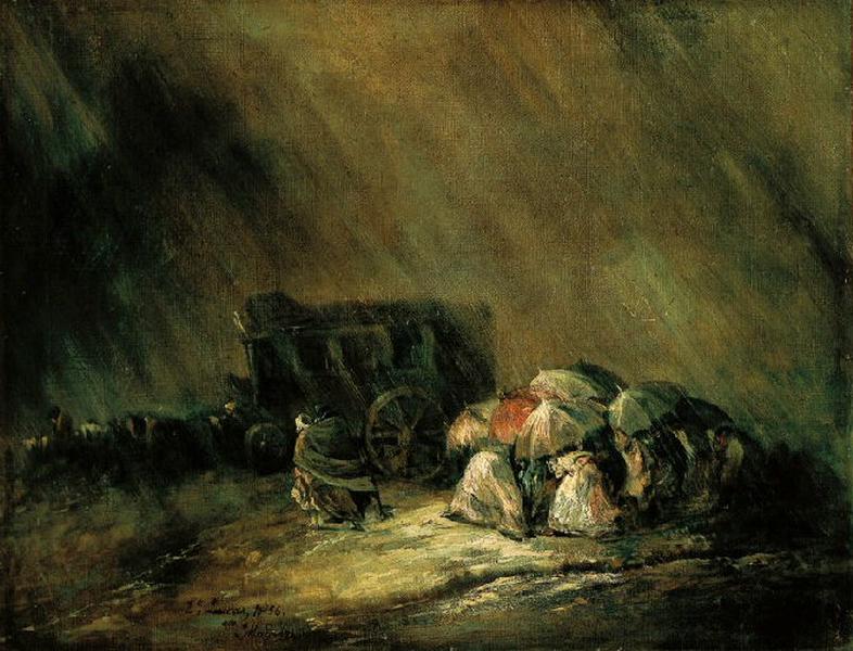 La Diligence sous l'orage ; La Diligencia bajo la tormenta
