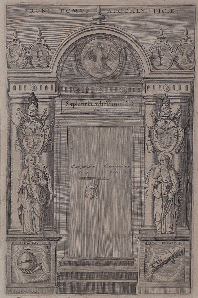 Alcazar in Apocalyptus (gravure illustrant le livre publié en 1619 par le Jésuite Louis Alcazar sur l'Apocalypse selon St jean)