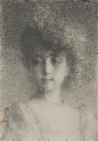Jeune fille au regard songeur