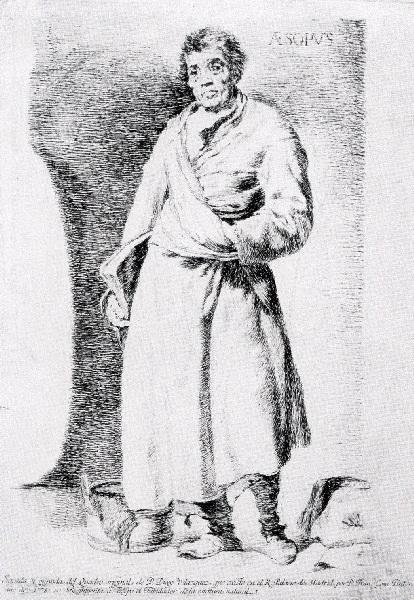 D'après Velazquez : Esope ; Aesopvs