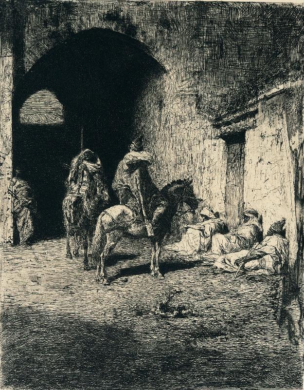 Garde de la Kasbah à Tétouan (épreuve avant la lettre et le numéro)