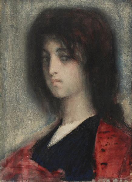 Jeune femme aux cheveux longs