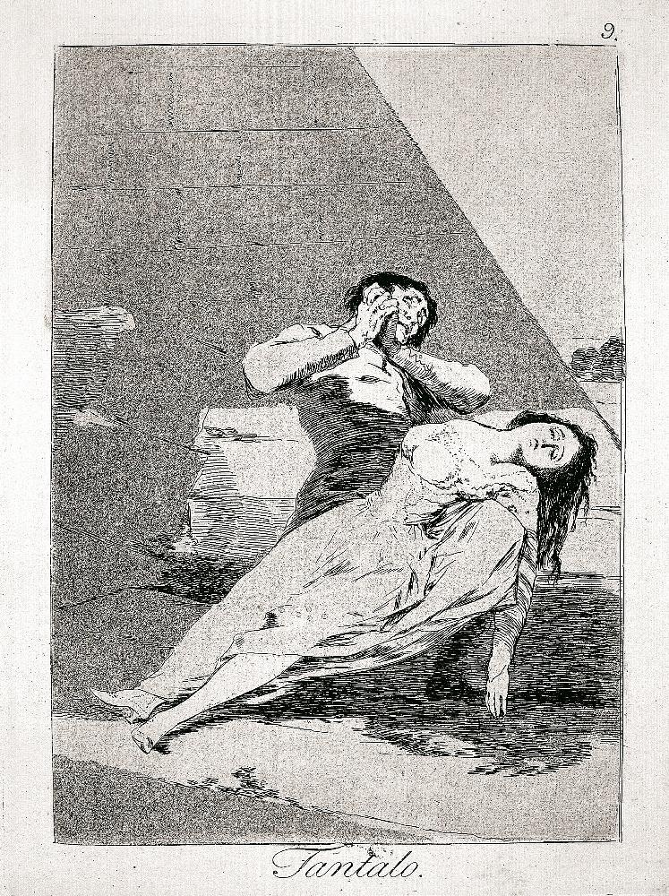 Les Caprices (Planche 09) : Tantale ; Tantalo