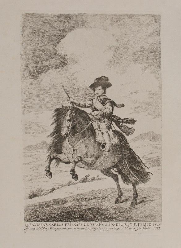 D'après Velazquez : Le Prince Baltasar Carlos ; Baltasar Carlos Principe de España