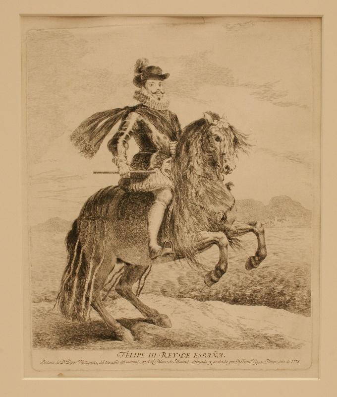 D'après Velazquez : Philippe III, Roi d'Espagne ; Felipe III, Rey de España