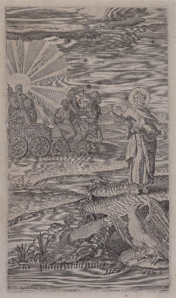 Alcazar in Apocalyptus (gravure illustrant le livre publié en 1619 par le Jésuite Louis Alcazar sur l'Apocalypse selon St jean)