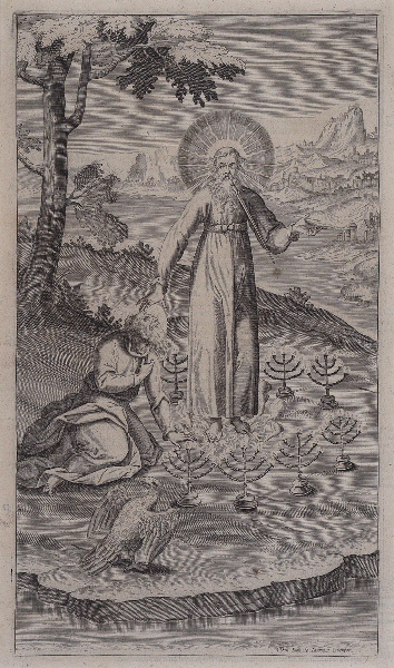 Alcazar in Apocalyptus (gravure illustrant le livre publié en 1619 par le Jésuite Louis Alcazar sur l'Apocalypse selon St jean)