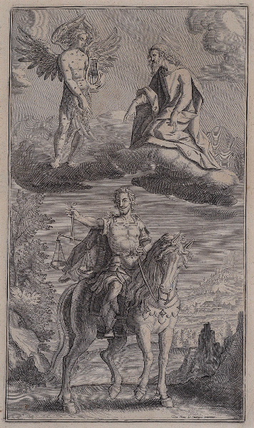 Alcazar in Apocalyptus (gravure illustrant le livre publié en 1619 par le Jésuite Louis Alcazar sur l'Apocalypse selon St jean)