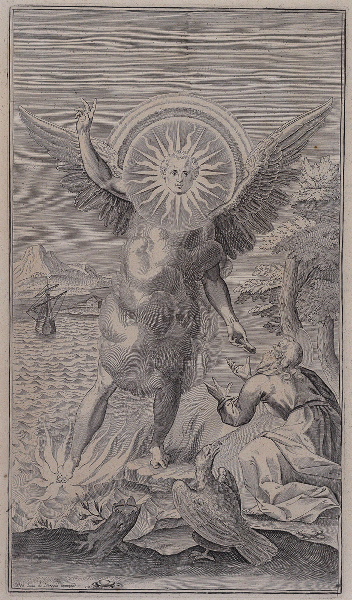 Alcazar in Apocalyptus (gravure illustrant le livre publié en 1619 par le Jésuite Louis Alcazar sur l'Apocalypse selon St jean)