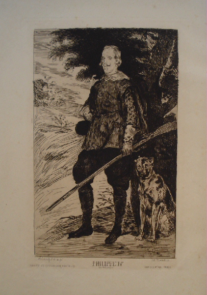 Portrait de Philippe IV (d'après Velázquez tirage de 1862)