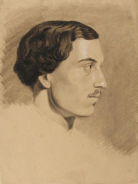 Portrait d'homme de profil