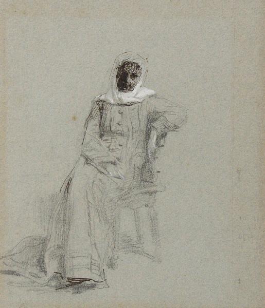 Arabe assis et accoudé