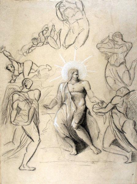 Dieu entouré d'anges