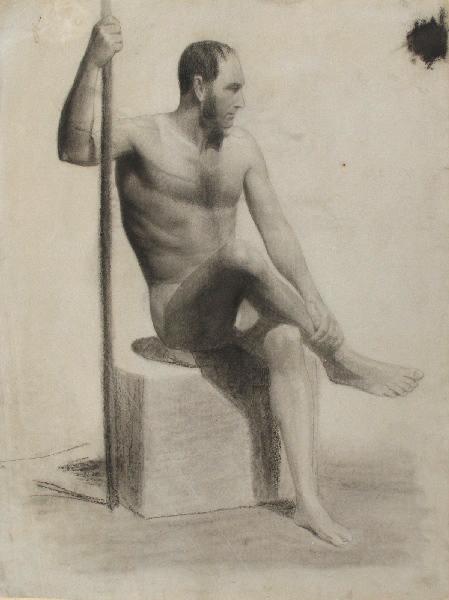 Académie d'homme assis