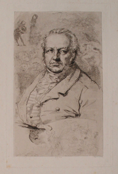 Goya (d'après un tableau de Vicente Lopez y Portaña de 1827)