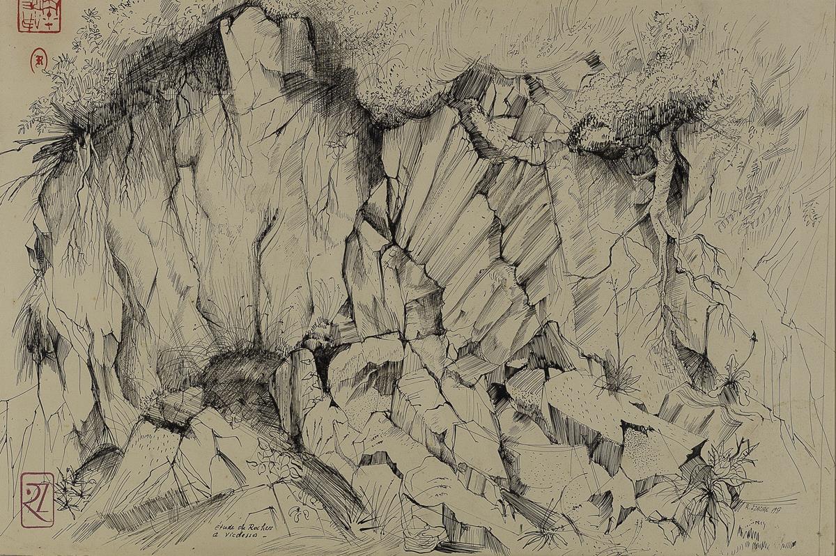 Etude de rochers à Vicdessos