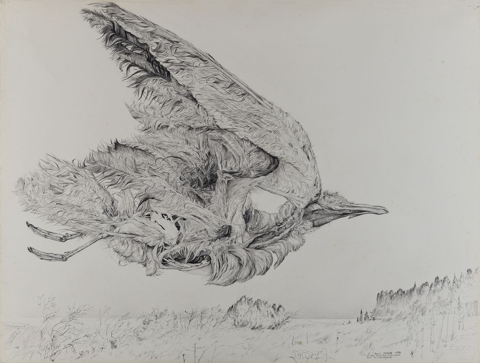 Au delà des friches et des vignes dort la mer argentée