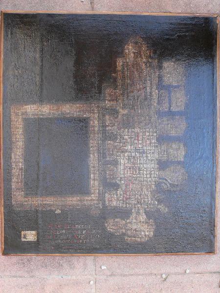 Plan de la cathédrale Saint-Alain et de son cloître