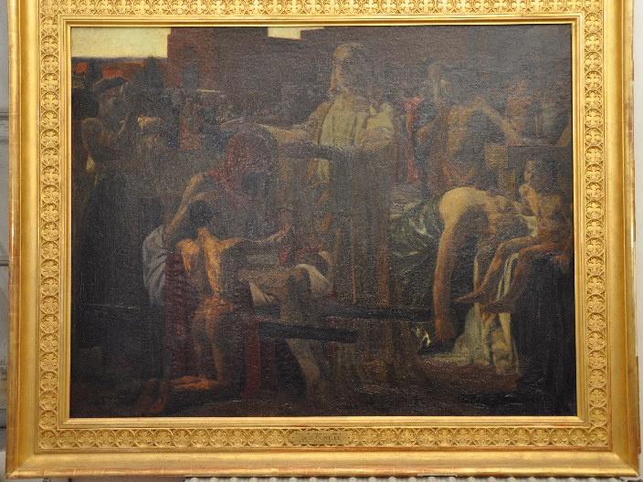 Jésus guérissant les malades ; Le Christ guérissant les malades aux portes d'une ville à la fin du jour (autre titre) ; Christ guérissant les malades aux portes d'une ville à la fin du jour (autre titre)