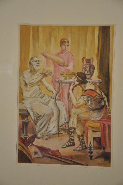 Arrivée de Patrocle sous la tente de Nestor