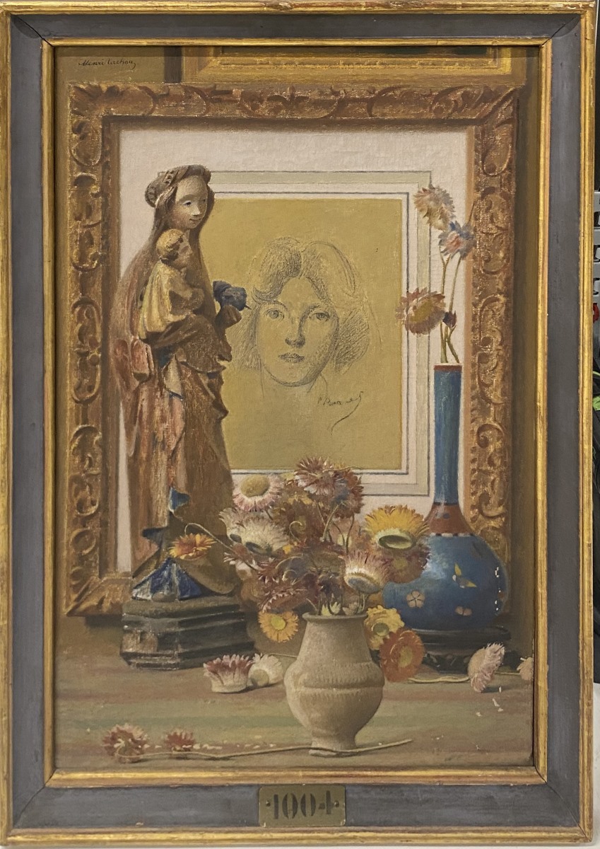 Nature morte au dessin de Puvis de Chavannnes