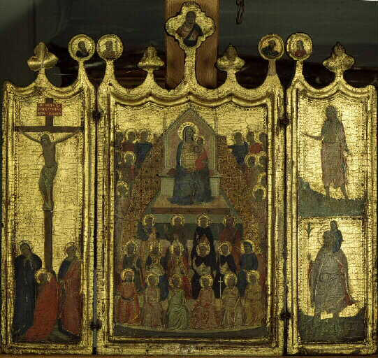 Crucifixion, Vierge en présentation