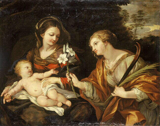 La Vierge, l'Enfant et sainte Martine