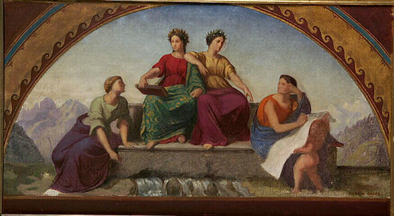 Quatre figures allégoriques