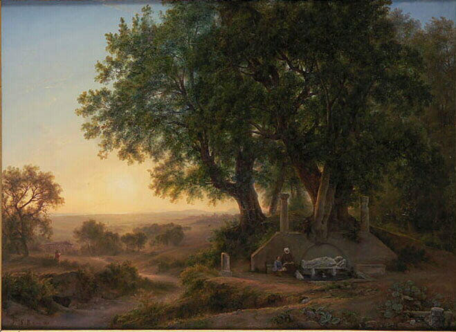 Vue de la campagne romaine