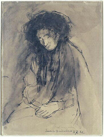 Portrait de la mère de l'artiste