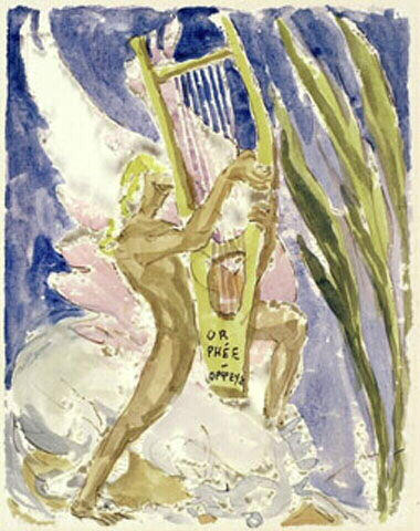 Orphée jouant de la lyre