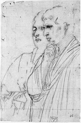 Mécène et Agrippa (et tête ornementale pour le marchepied d'Auguste)