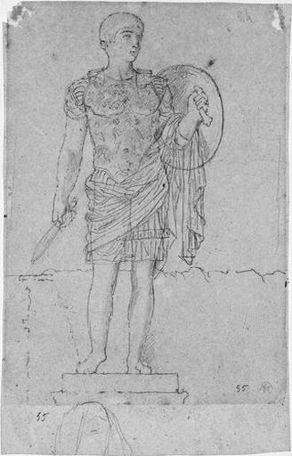 Statue de Marcellus cuirassé (et tête de Livie.)